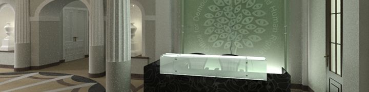 entrance hall visualization with final version of reception