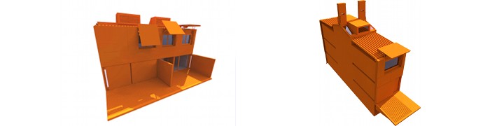 microcity prefab housing prototypes  [Buch5, 1997]