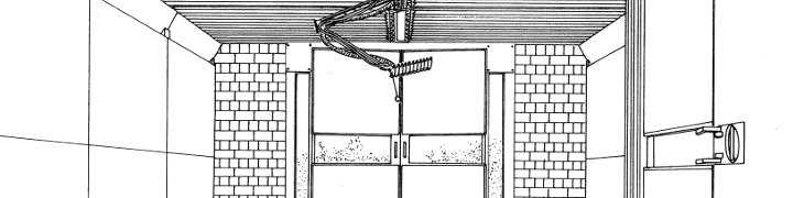 social housing scheme, interior perspective [gesundbrunnen, 1988-90]