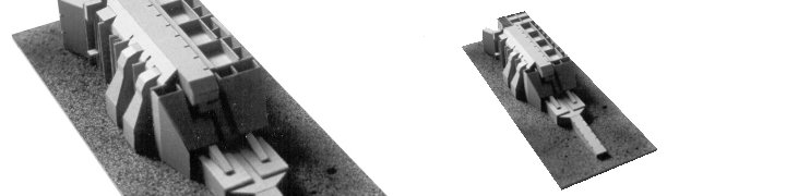 neuruppin spa, paper model of entrance building [sanctuary, 1993]