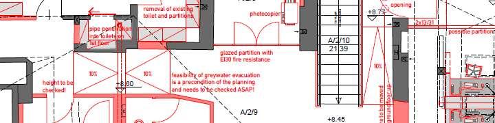 2nd level floor plan detail